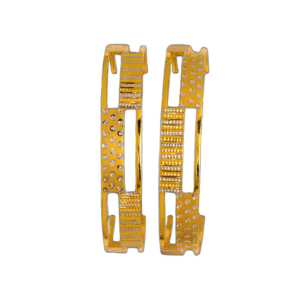 916 Gold Elegant Double Pipe Kadli - DPK76