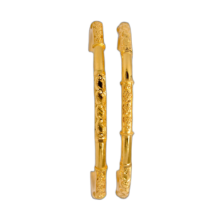 916 Gold Beautiful Round Pipe Kadli - RPK131