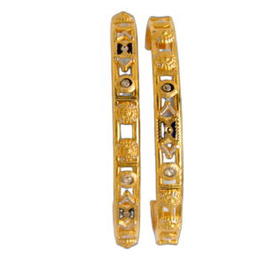 916 Gold Double Pipe Kadli - DPK70