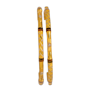 916 Gold Modern Round Pipe Kadli - RPK128