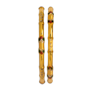 916 Gold Classic Round Pipe Kadli - RPK127