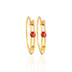 22kt Gold Shree Design Baccha Kadli - BK40