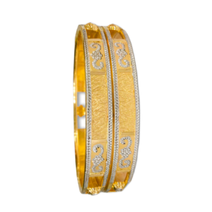 916 Gold Classic Double Pipe Kadli - DPK05