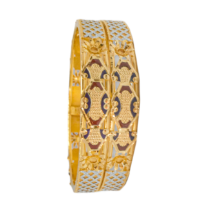 916 Gold Daily Wear Double Pipe Kadli - DPK14