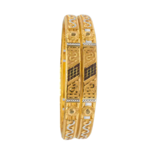 916 Gold Beautiful Double Pipe Kadli - DPK17