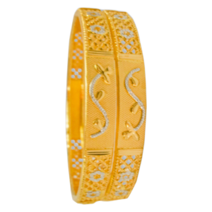 916 Gold Fancy Double Pipe Kadli - DPK20