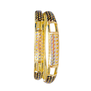 916 Gold Designer Double Pipe Kadli - DPK21