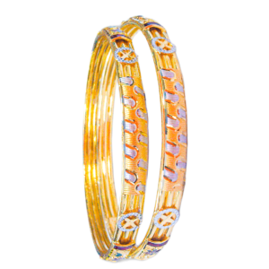 916 Gold Hallmarked Double Pipe Kadli - DPK22