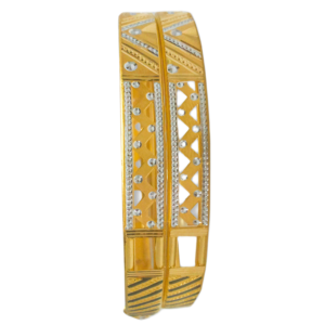 916 Gold Elegant  Double Pipe Kadli - DPK31