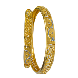 916 Gold Handmade Double Pipe Kadli - DPK37