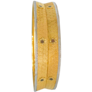 916 Gold Designer Double Pipe Kadli - DPK40