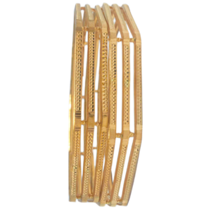 916 Gold Hallmarked Double Pipe Kadli - DPK41