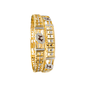 916 Gold Indian Design Double Pipe Kadli - DPK46