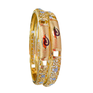 916 Gold Elegant  Double Pipe Kadli - DPK47
