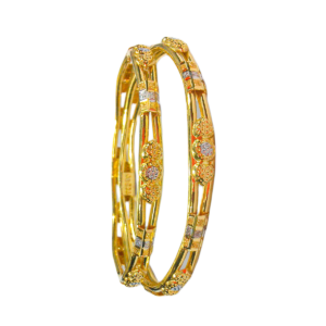 916 Gold Elegant  Double Pipe Kadli - DPK50