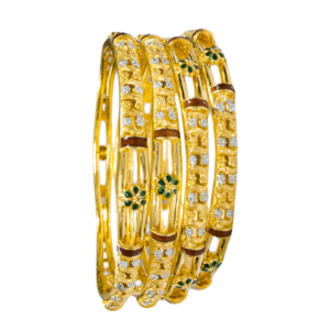 916 Gold Beautiful Double Pipe Kadli - DPK55
