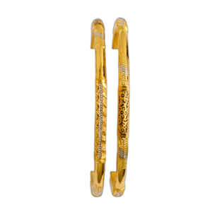 916 Gold Designer Round Pipe Kadli - RPK126