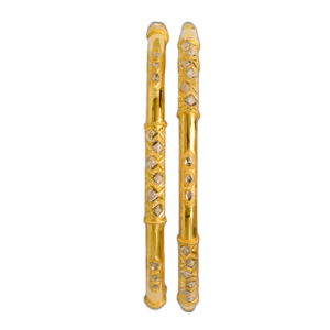 916 Gold Elegant Round Pipe Kadli - RPK123