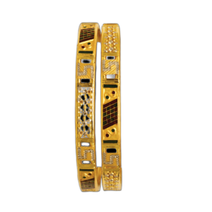 916 Gold Beautiful Double Pipe Kadli - DPK73
