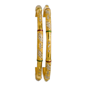 916 Gold Unique Round Pipe Kadli - RPK125