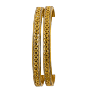 916 Gold Elegant Double Pipe Kadli - DPK71