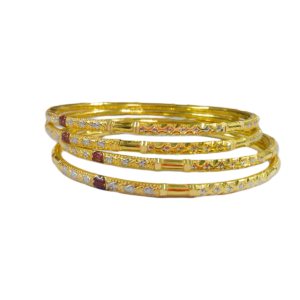 916 Gold Designer Four Pipe Kadli - FPK02