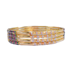 916 Gold Hallmarked Four Pipe Kadli - FPK03