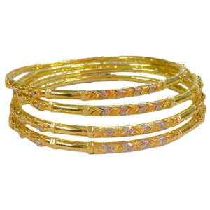 916 Gold Designer Four Pipe Kadli - FPK07