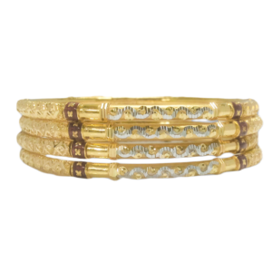 916 Gold Elegant  Four Pipe Kadli - FPK12