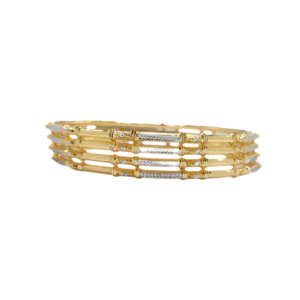 916 Gold Simple  Four Pipe Kadli - FPK13