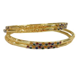 916 Gold Designer Four Pipe Kadli - FPK21