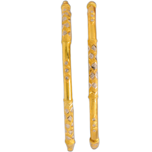 916 Gold Beautiful Round Pipe Kadli - RPK120