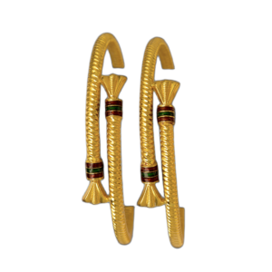 916 Gold Stunning Round Pipe Kadli - RPK118