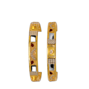 916 Gold Fancy Double Pipe Kadli - DPK69