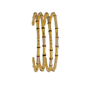 916 Gold Hallmarked Four Pipe Kadli - FPK26