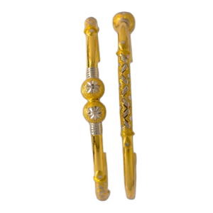 916 Gold Unique Round Pipe Kadli - RPK112