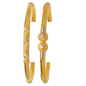 916 Gold Simple Round Pipe Kadli - RPK111