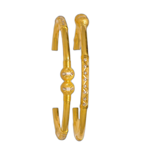 916 Gold Daily Wear Round Pipe Kadli - RPK110