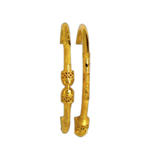 916 Gold Designer Round Pipe Kadli - RPK105