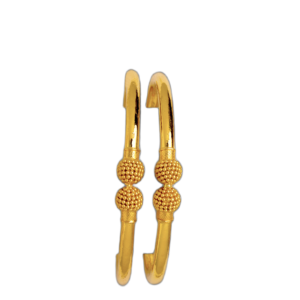 916 Gold Classic Round Pipe Kadli - RPK102