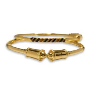 916 Gold Daily Wear Round Pipe Kadli - RPK07