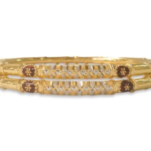 916 Gold Stunning Round Pipe Kadli - RPK08