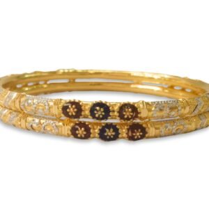 916 Gold Handmade Round Pipe Kadli - RPK09