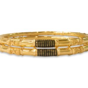 916 Gold Classic Round Pipe Kadli - RPK12