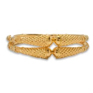 916 Gold Daily Wear Round Pipe Kadli - RPK27