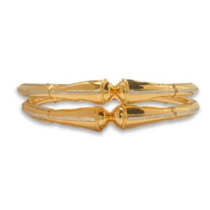 916 Gold Stunning Round Pipe Kadli - RPK28