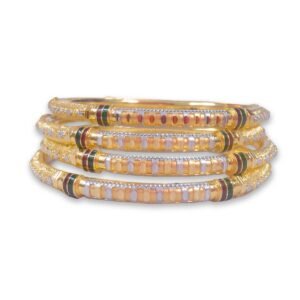 916 Gold Hallmarked Round Pipe Kadli - RPK33