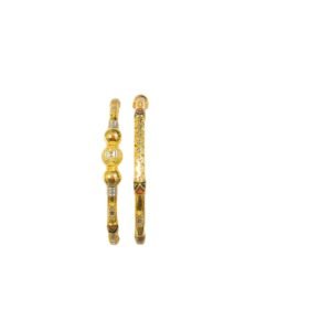 916 Gold Classic Round Pipe Kadli - RPK35