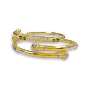 916 Gold Royal Round Pipe Kadli - RPK36