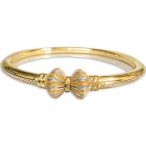 916 Gold Elegant  Round Pipe Kadli - RPK40